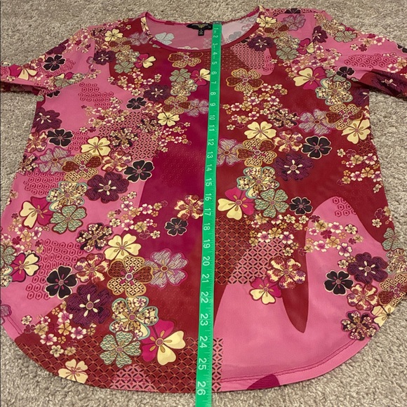 Johnny Was Multicolor Floral Blouse - Picture 6 of 8